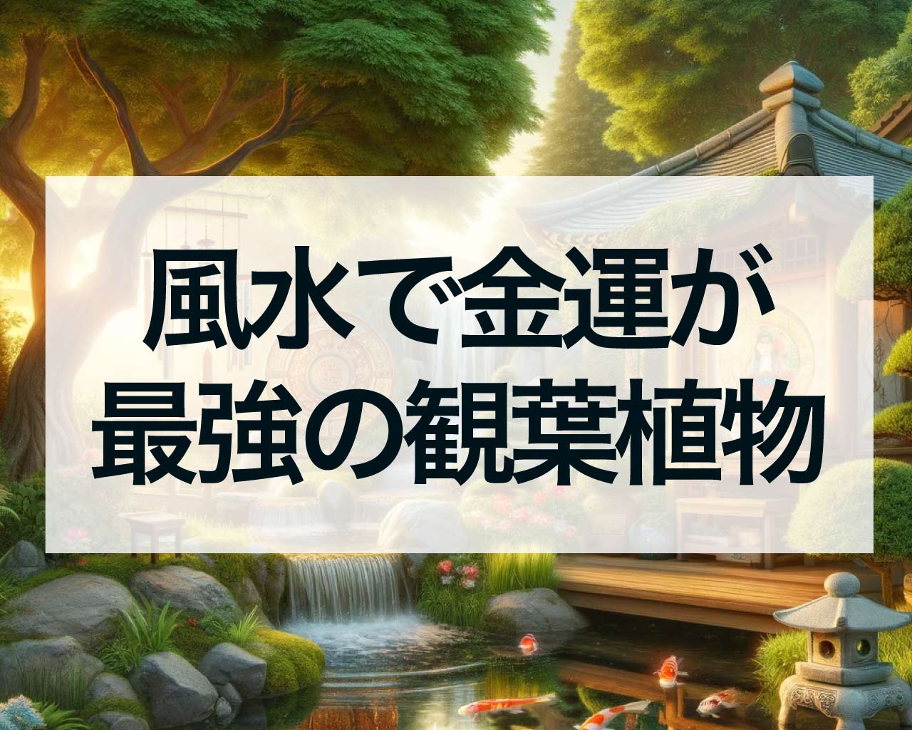 風水で金運が最強の観葉植物