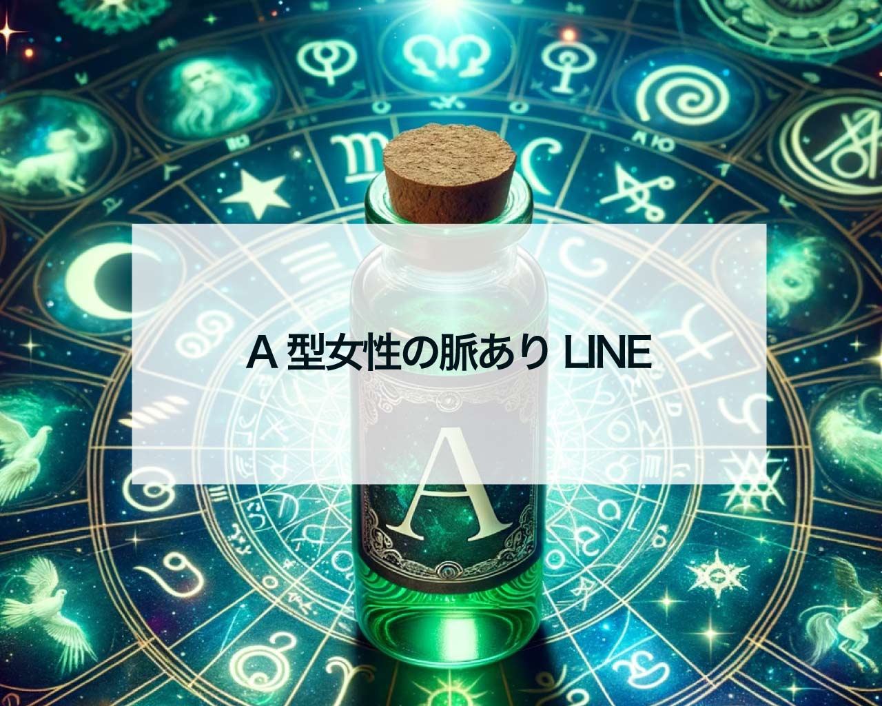 A型女性の脈ありLINE