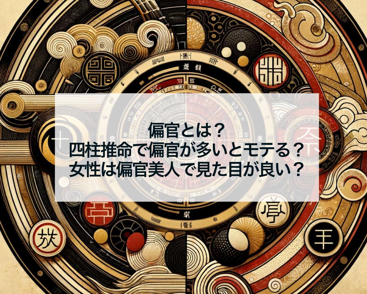 偏官とは？四柱推命で偏官が多いとモテる？女性は偏官美人で見た目が良い？