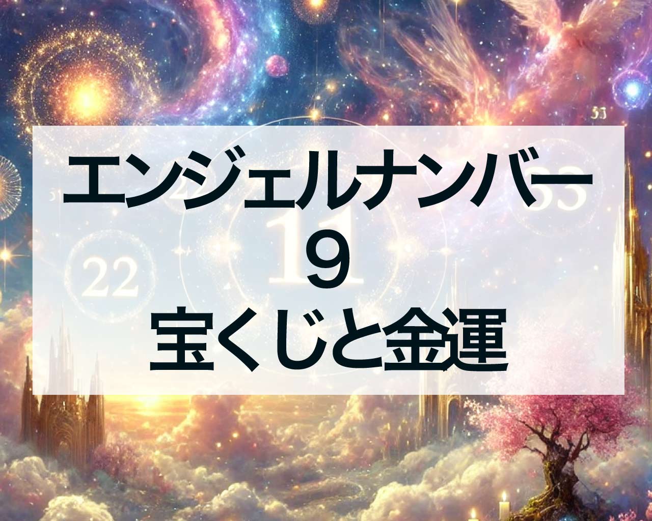 エンジェルナンバー9と宝くじと金運