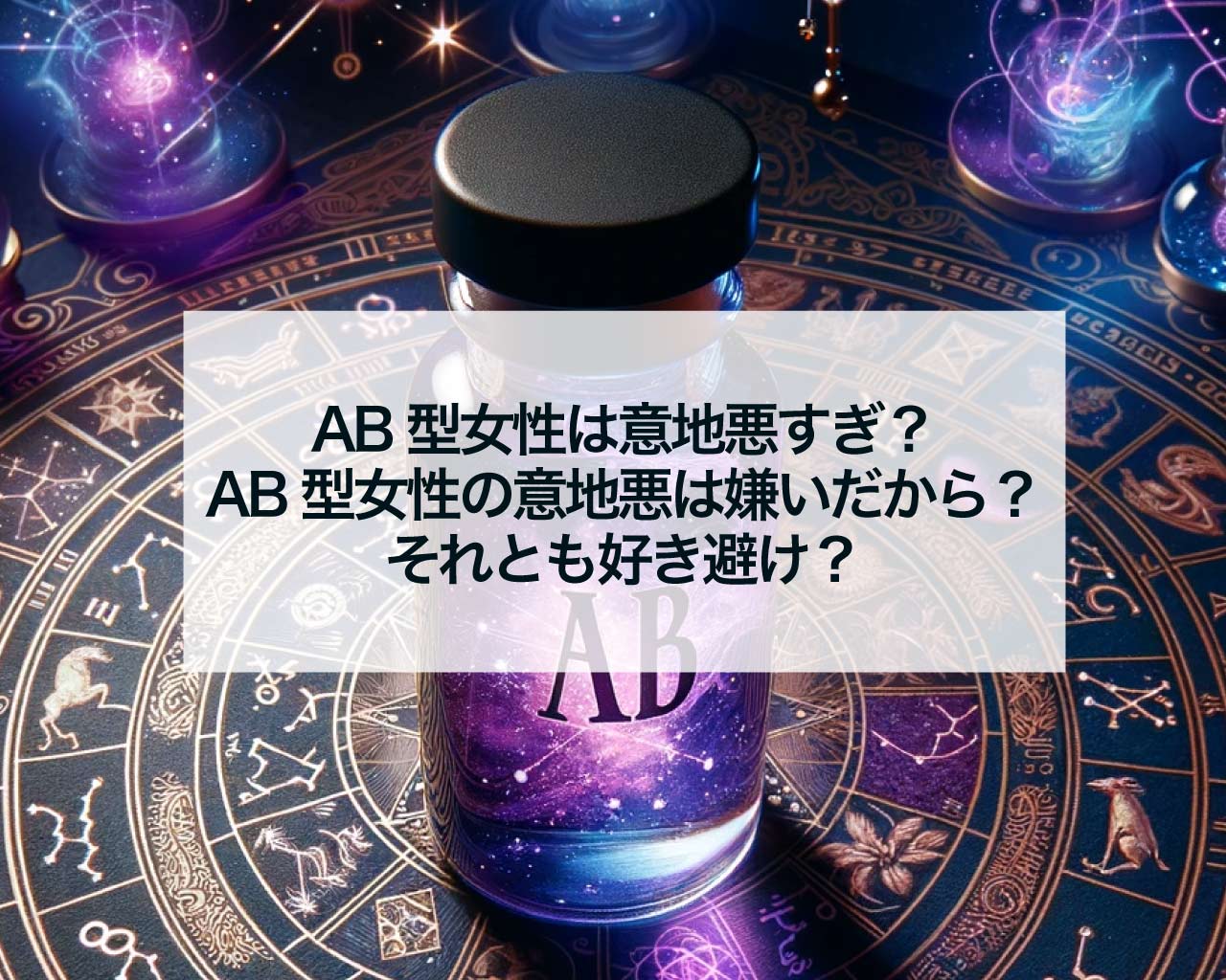 AB型女性は意地悪すぎ？AB型女性の意地悪は嫌いだから？それとも好き避け？