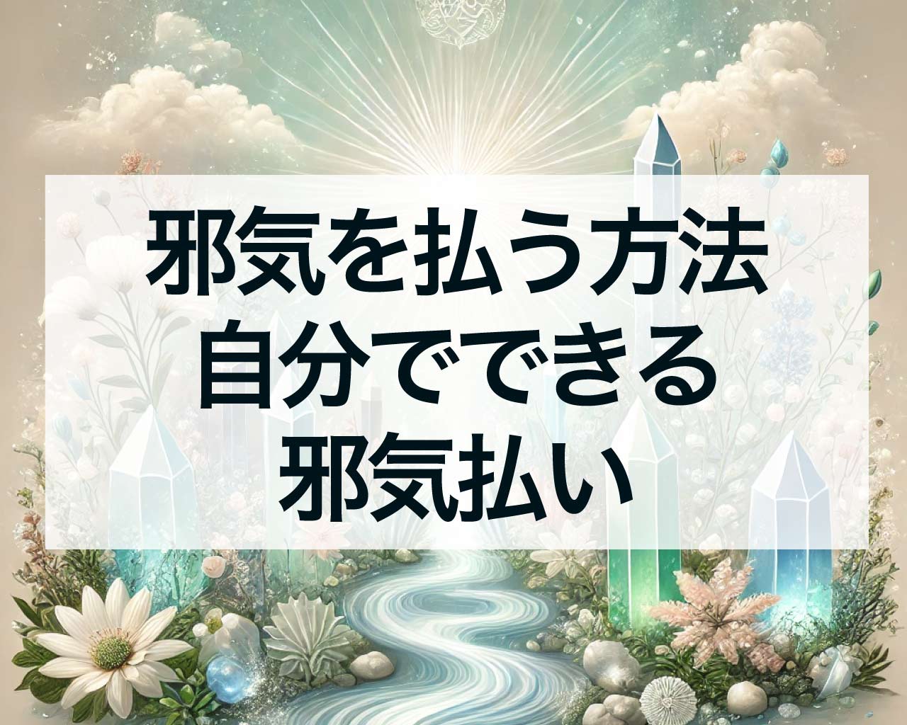 邪気を払う方法、自分でできる邪気払い