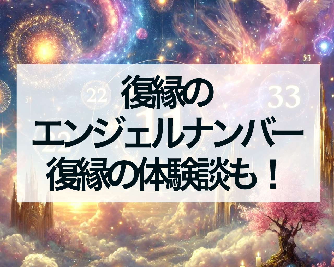 復縁のエンジェルナンバー一覧、エンジェルナンバーで復縁の前兆は？復縁の体験談も！