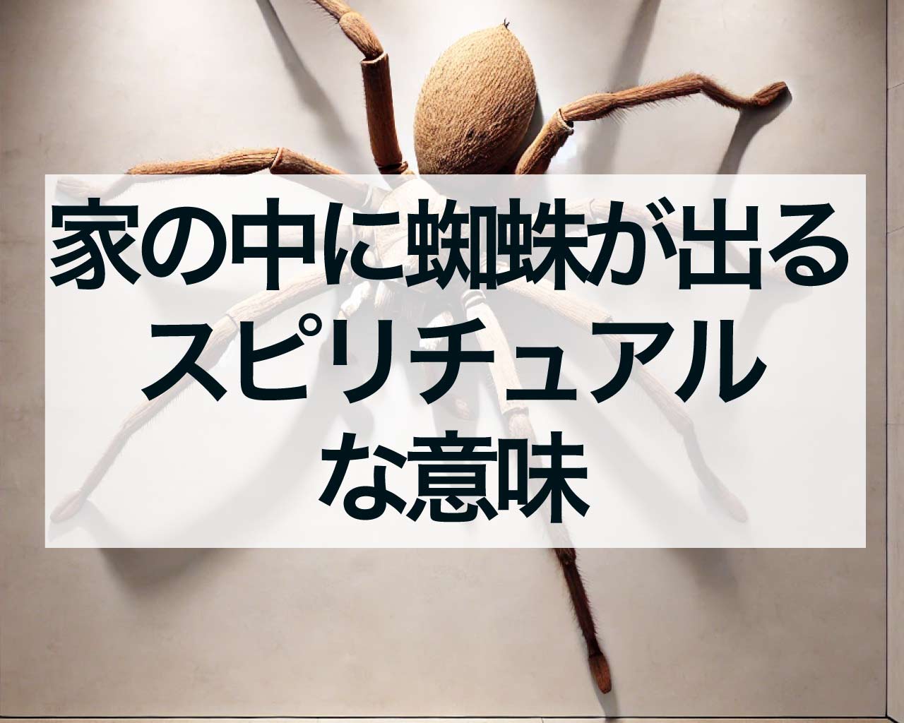 家の中に蜘蛛が出るスピリチュアルな意味、蜘蛛のジンクスと言い伝え