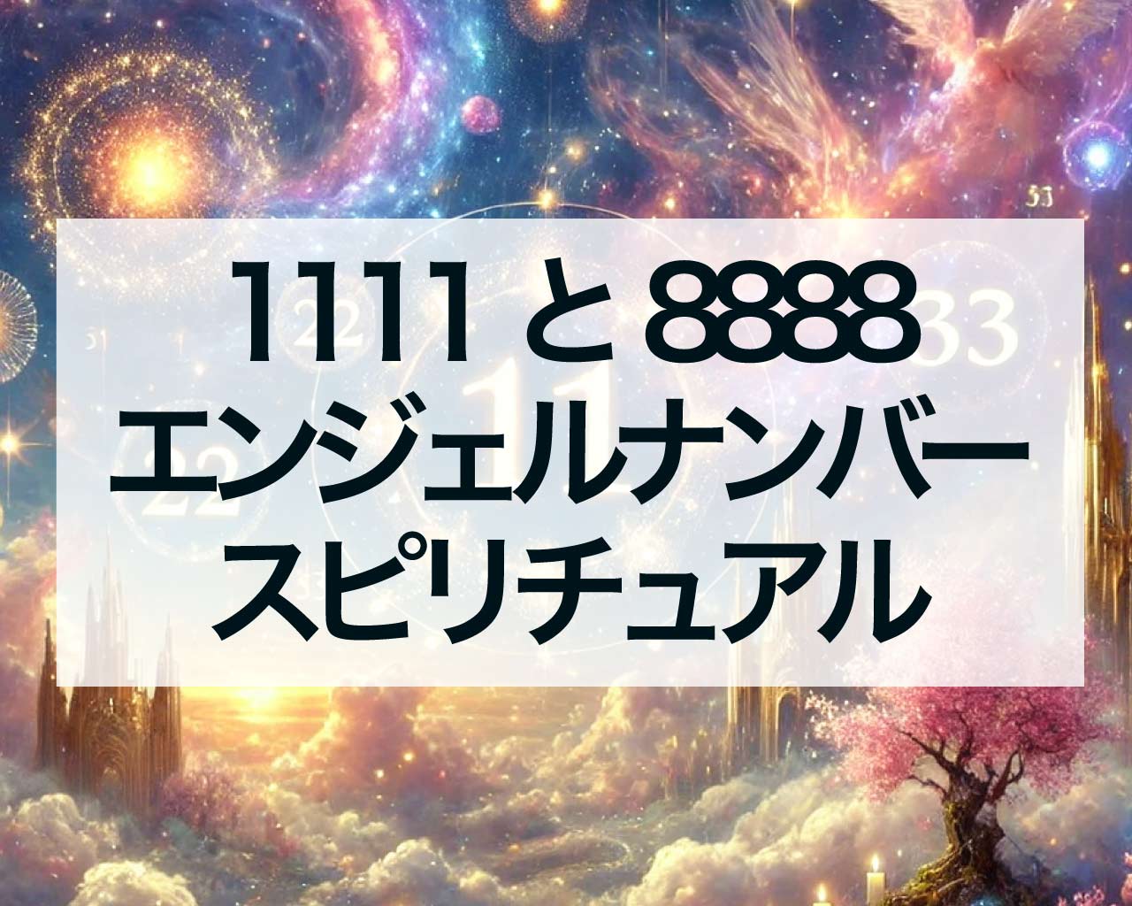 1111と8888エンジェルナンバーをよく見る時のスピリチュアルメッセージ