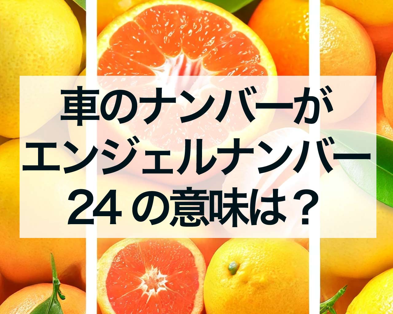 車のナンバーが24の意味は？エンジェルナンバー24と車のナンバー