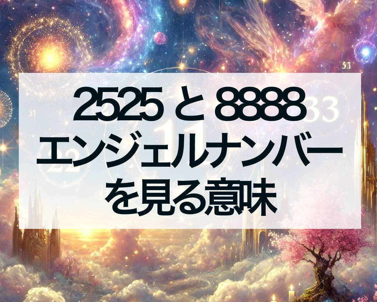 2525と8888エンジェルナンバーを一緒に見る意味