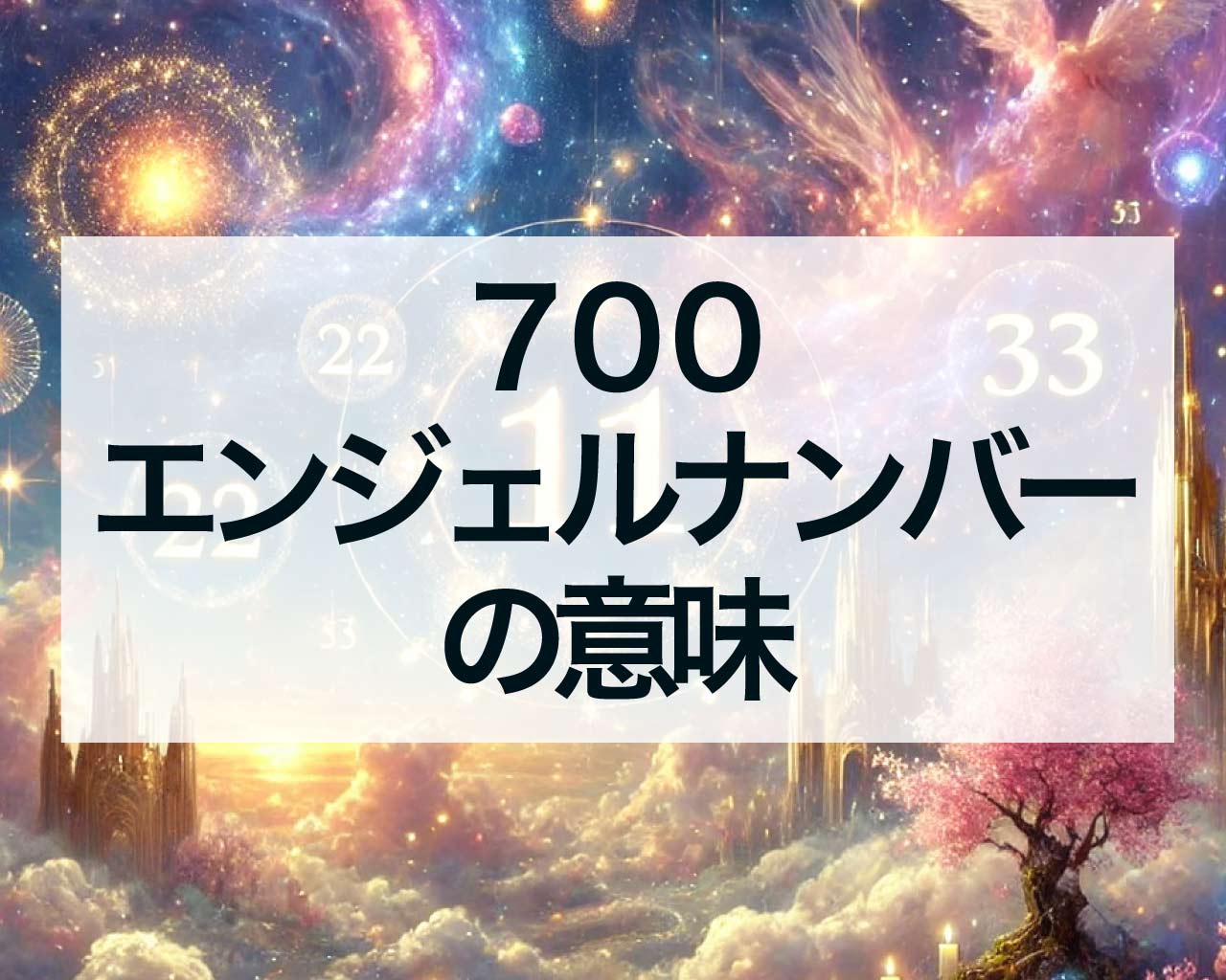 700エンジェルナンバーの意味、恋愛、復縁、ツインレイ、宝くじ