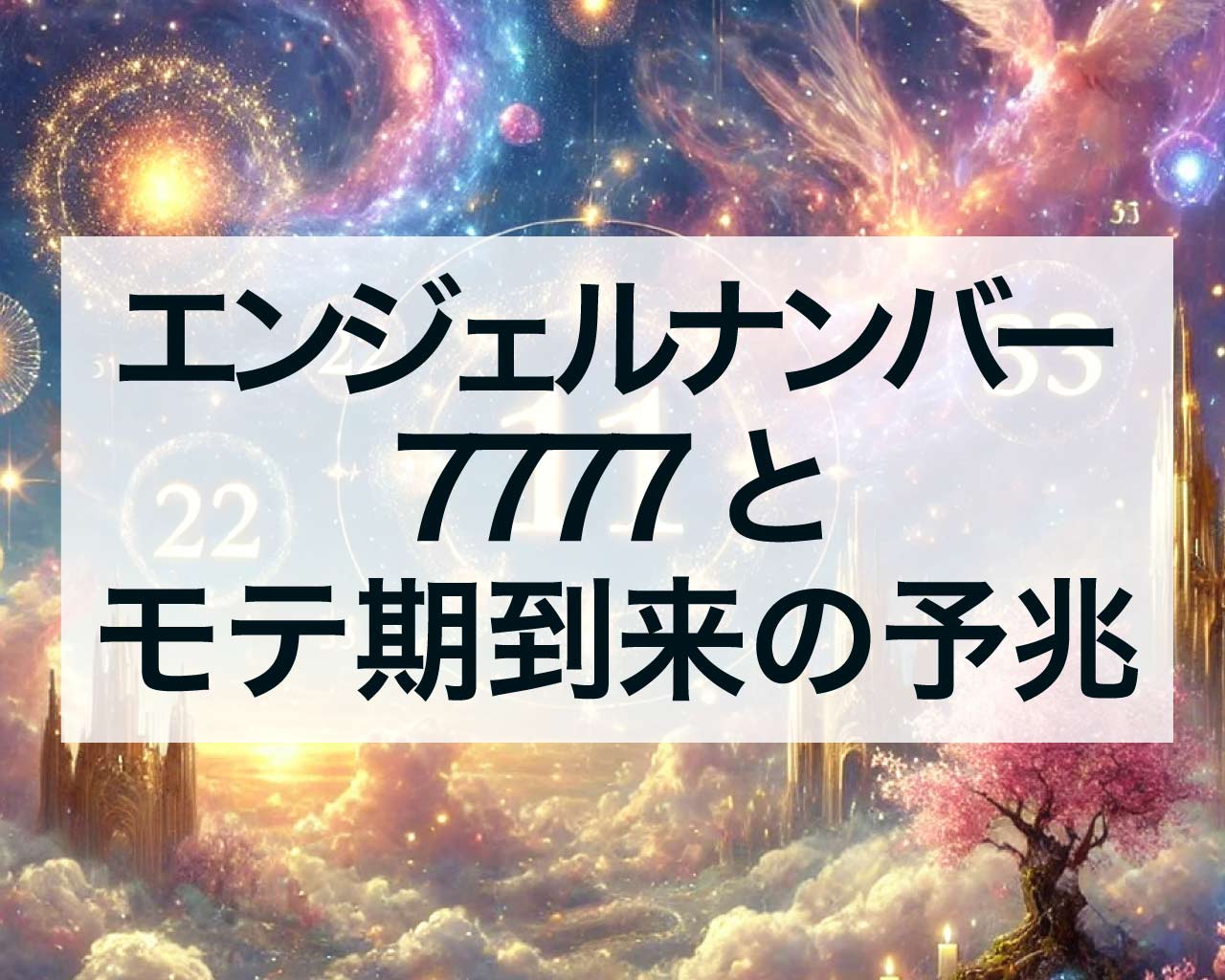 エンジェルナンバー7777とモテ期到来の予兆、最高の出会いとチャンス