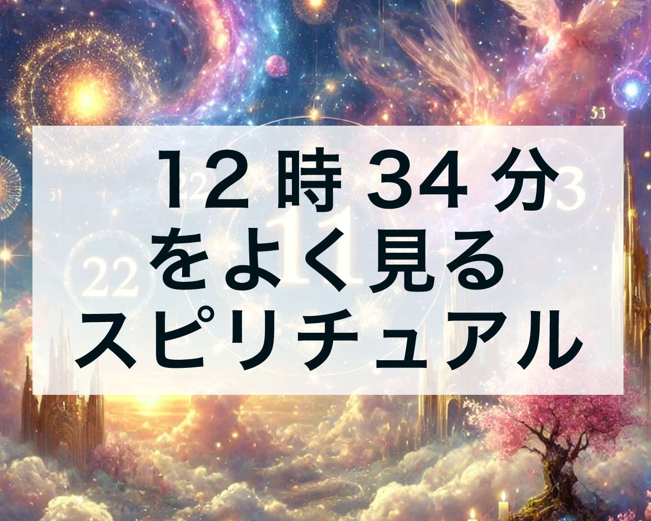 12時34分をよく見るスピリチュアル：1234エンジェルナンバーと恋愛とツインレイ