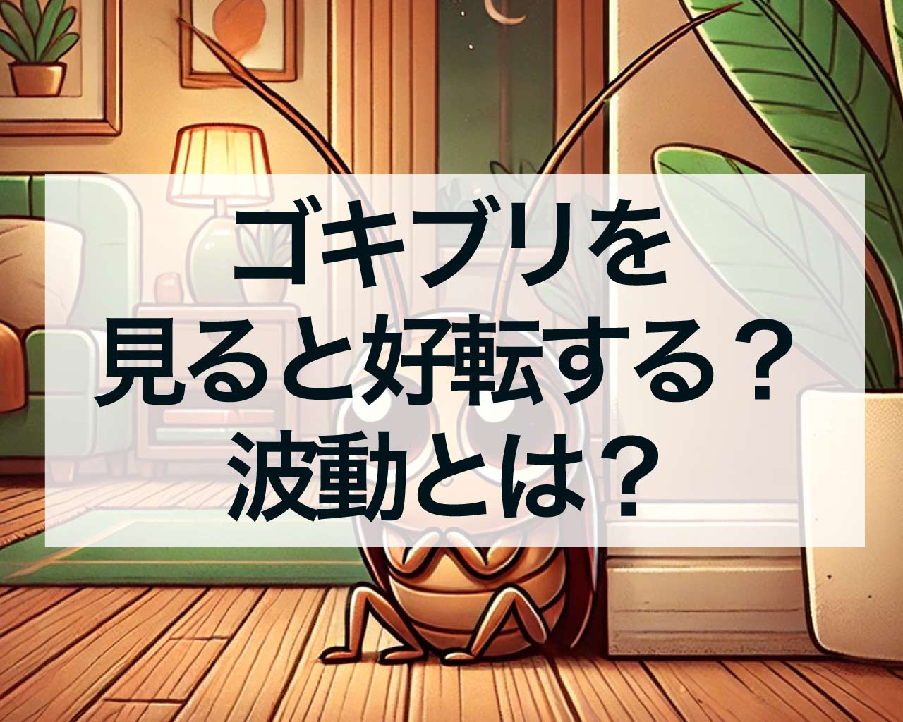 ゴキブリを見ると好転する？ゴキブリの波動とは？