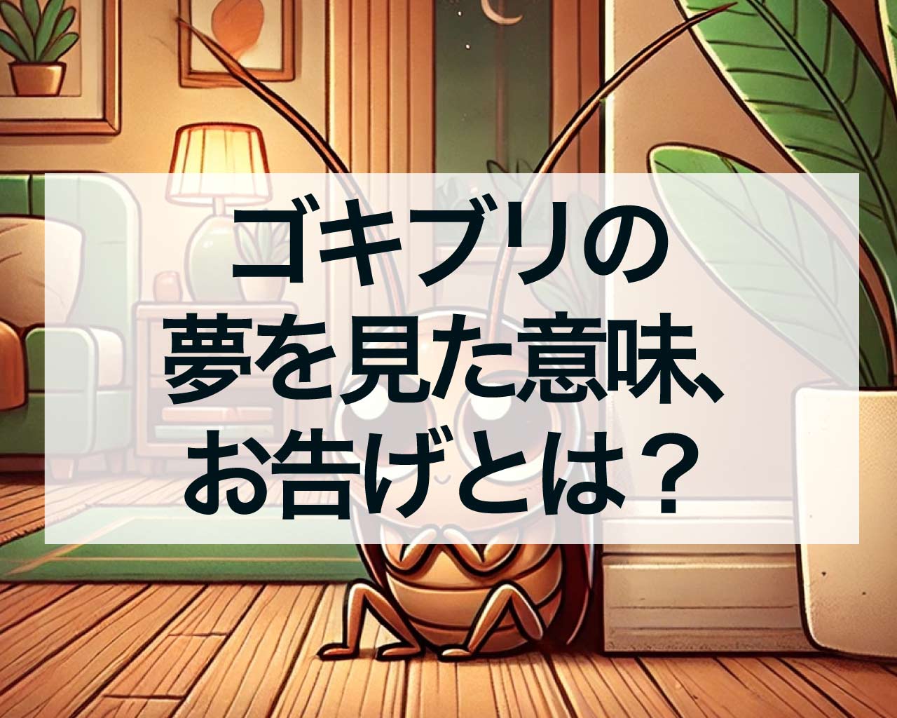 ゴキブリの夢を見た意味、ゴキブリのお告げとは？