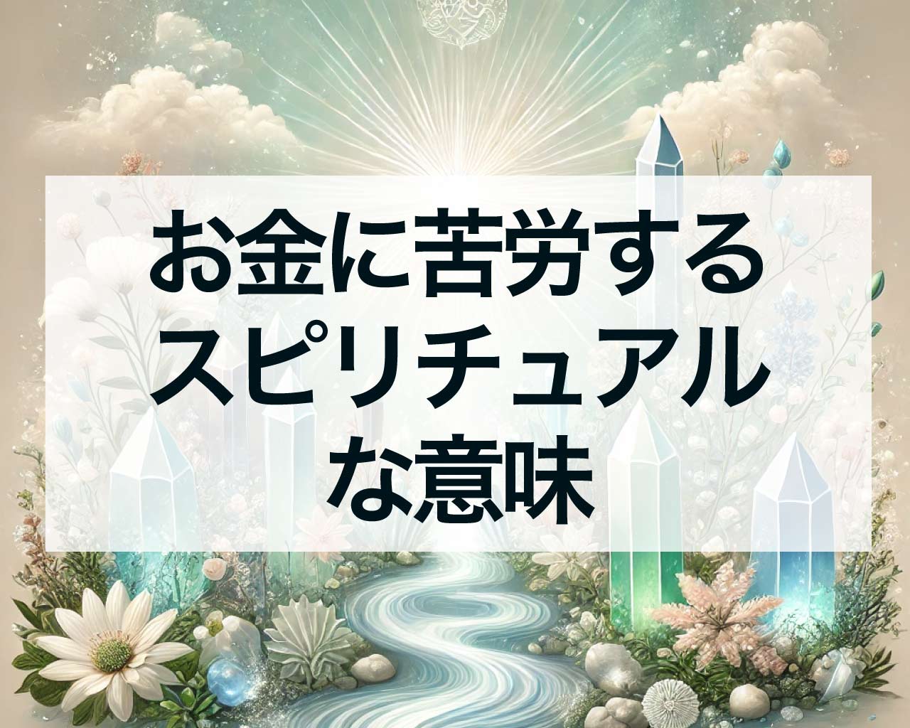 お金に苦労するスピリチュアルな意味と人生の特徴、前世の秘密とは？