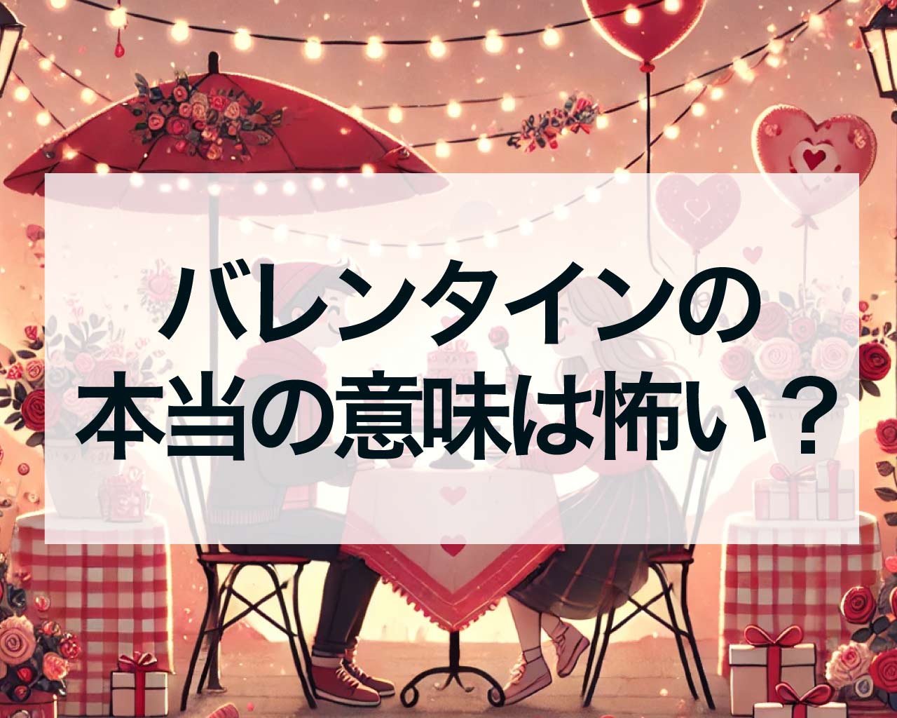 バレンタインの本当の意味は怖い？お菓子の意味で怖いのは？