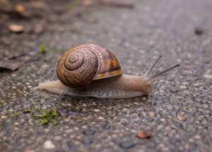 カタツムリのいちばん大きなメッセージは、「焦らなくても、止まらず進めば大丈夫」