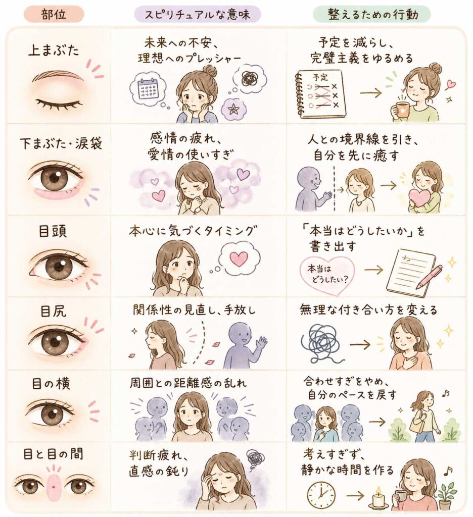 目の周りのニキビが伝えるスピリチュアルメッセージ