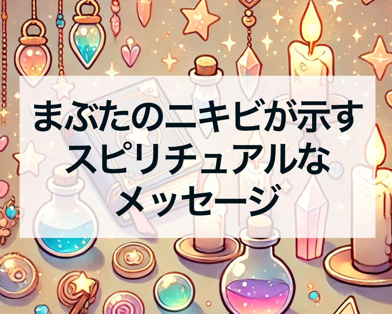 まぶたのニキビが示すスピリチュアルなメッセージ