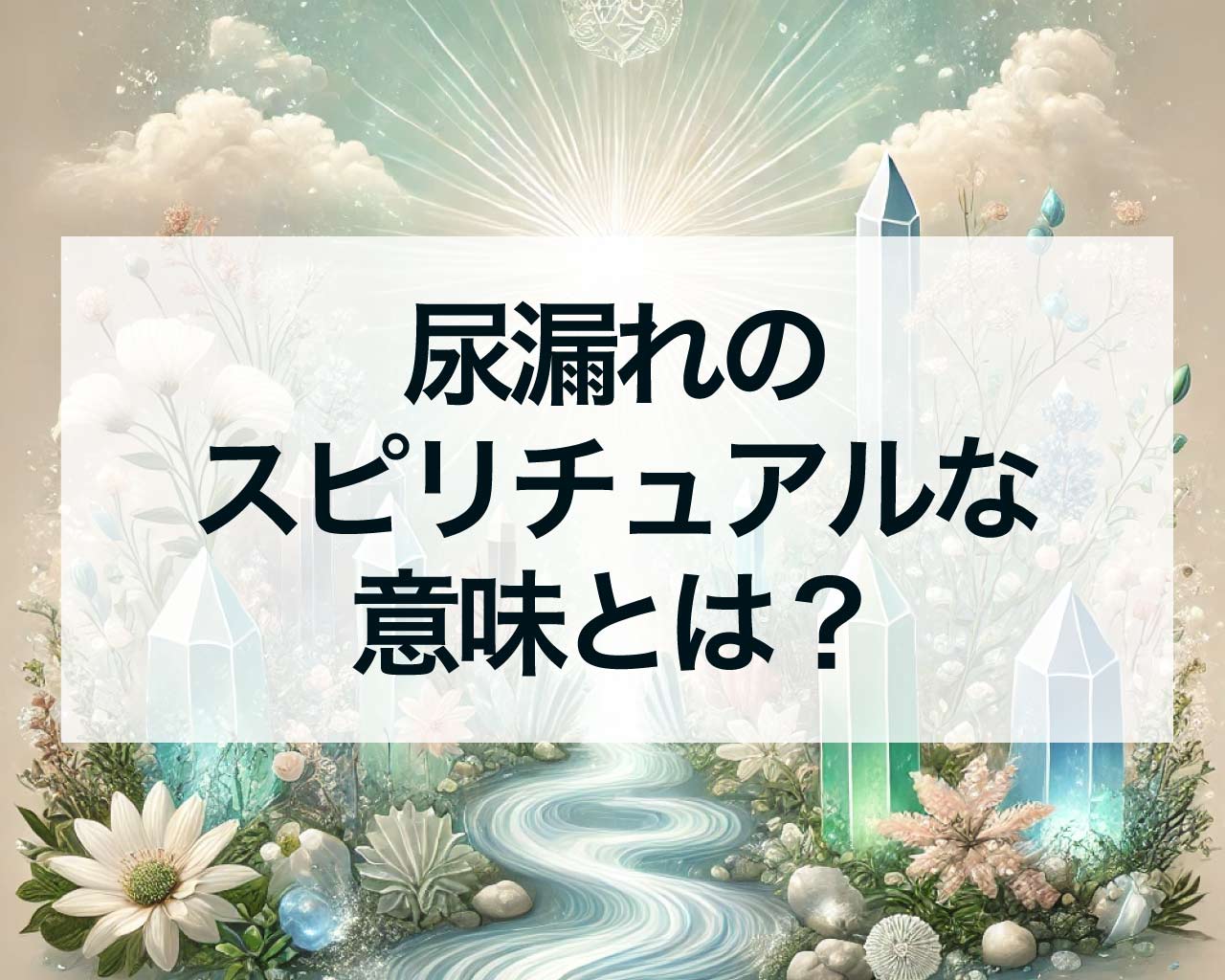 尿漏れのスピリチュアルな意味とは？