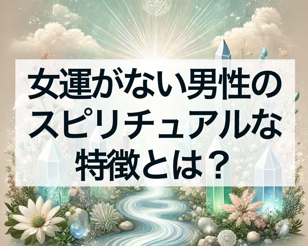 女運がない男性のスピリチュアルな特徴とは？