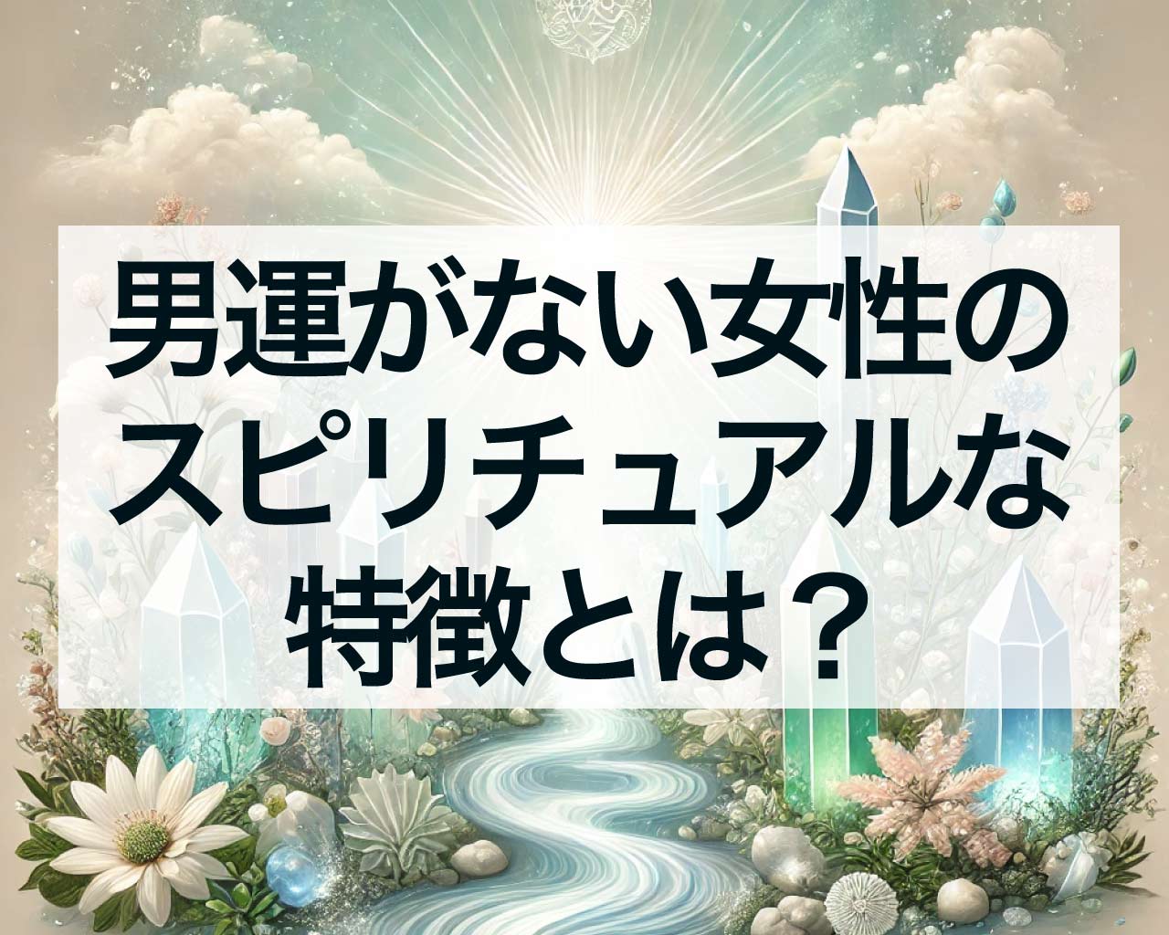 男運がない女性のスピリチュアルな特徴とは？