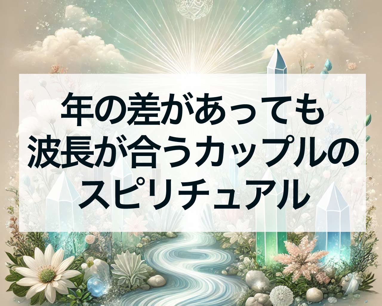 年の差があっても波長が合うカップルのスピリチュアル