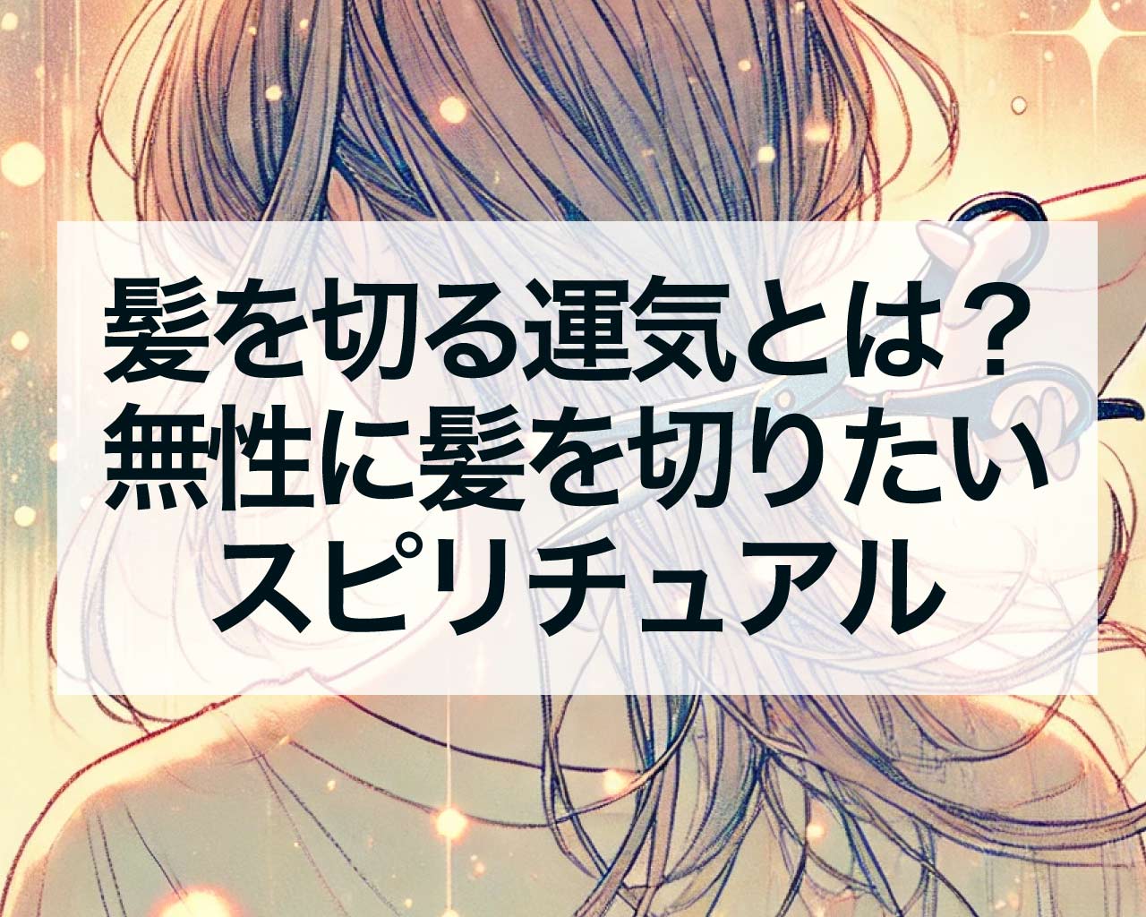 髪を切る運気とは？無性に髪を切りたい時のスピリチュアル