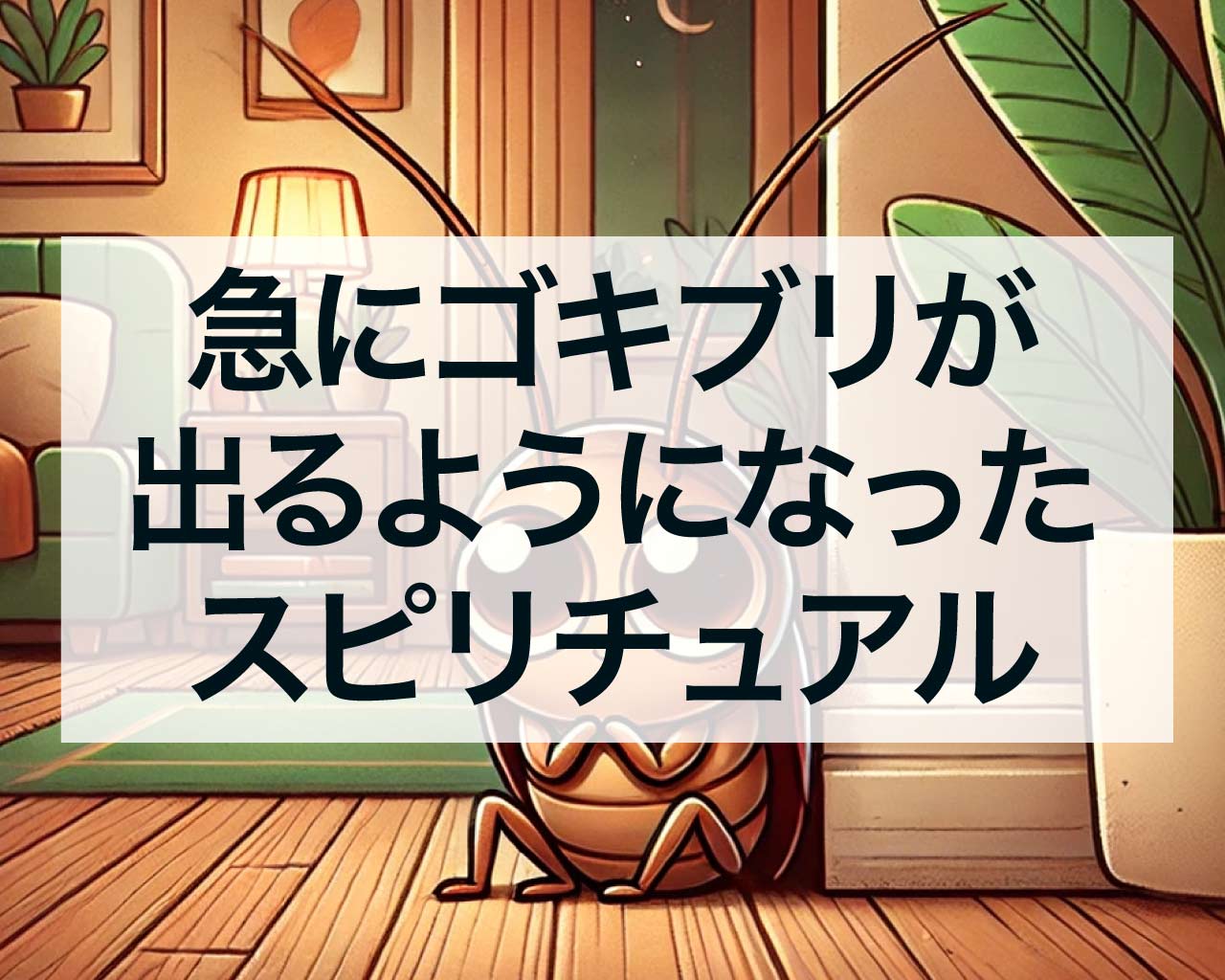 急にゴキブリが出るようになったスピリチュアルメッセージ