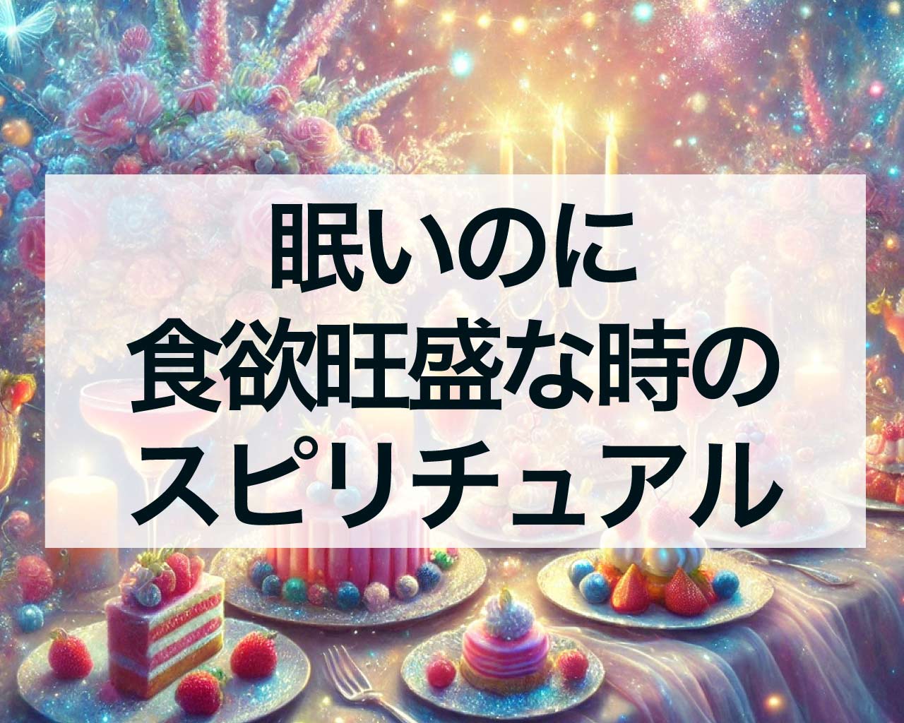 眠いのに食欲旺盛な時のスピリチュアル、食欲と眠気が止まらない！