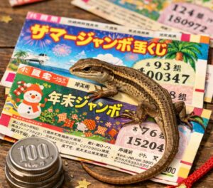 トカゲの夢を見ると、「これって宝くじ運が上がる夢なのかな」と気になる人は少なくありません。とくに、白いトカゲ、金色のトカゲ、たくさんのトカゲ、捕まえる夢などは、夢占いでは金運への期待が高まりやすい夢として語られることがあります。