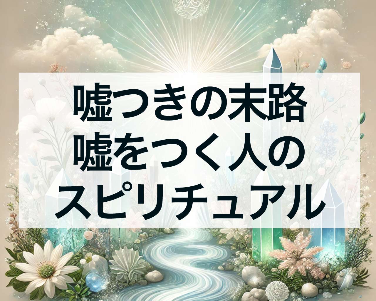 嘘つきの末路、嘘をつく人のスピリチュアル