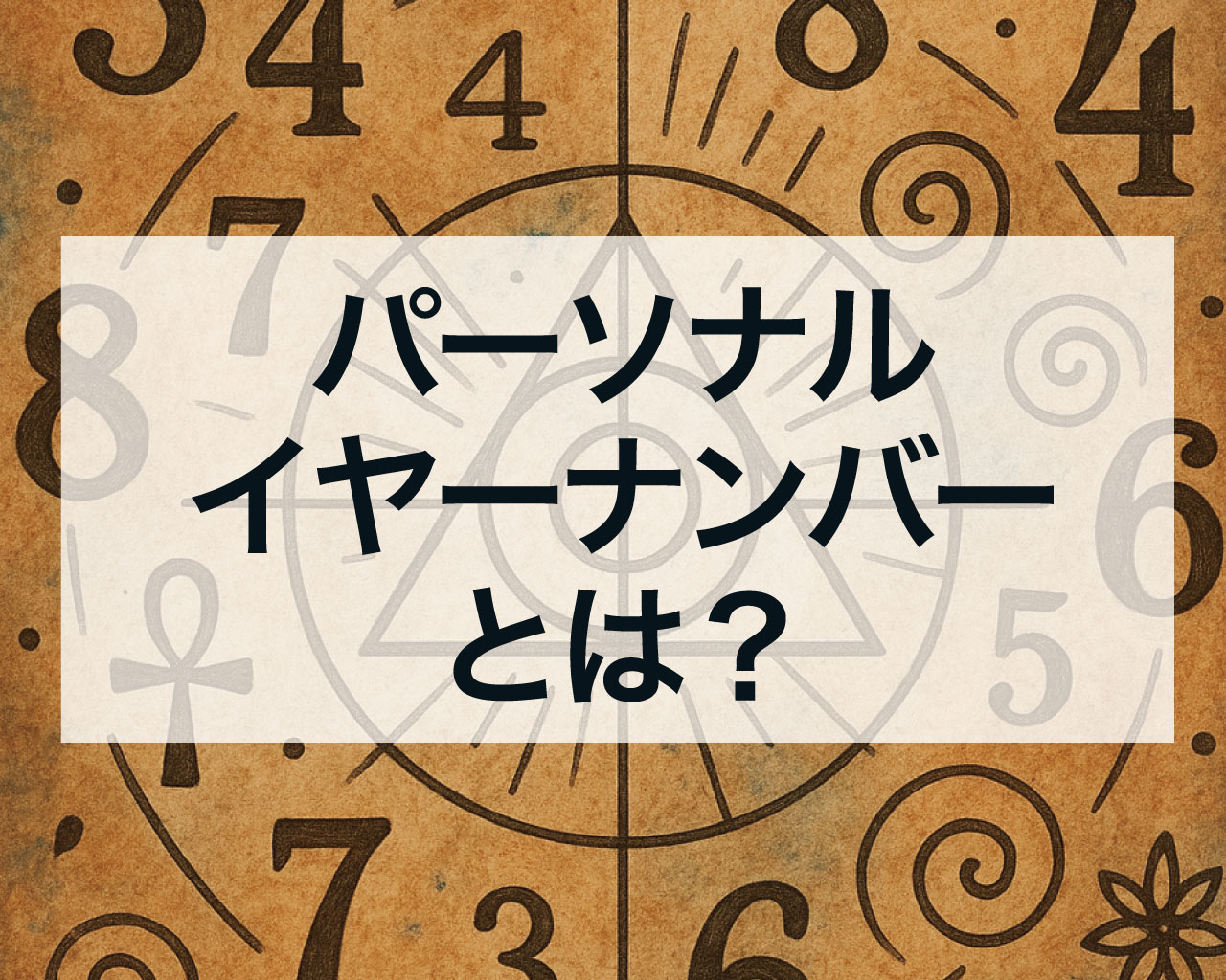 パーソナルイヤーナンバーとは？