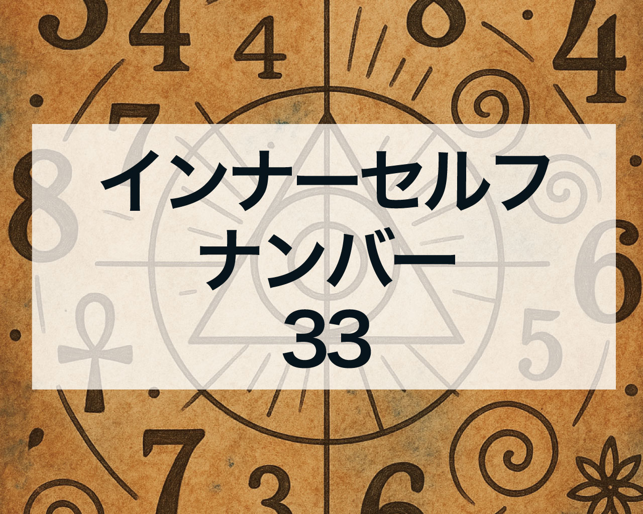 インナーセルフナンバー33とは？無償の愛と奉仕で世界を癒すあなたへ