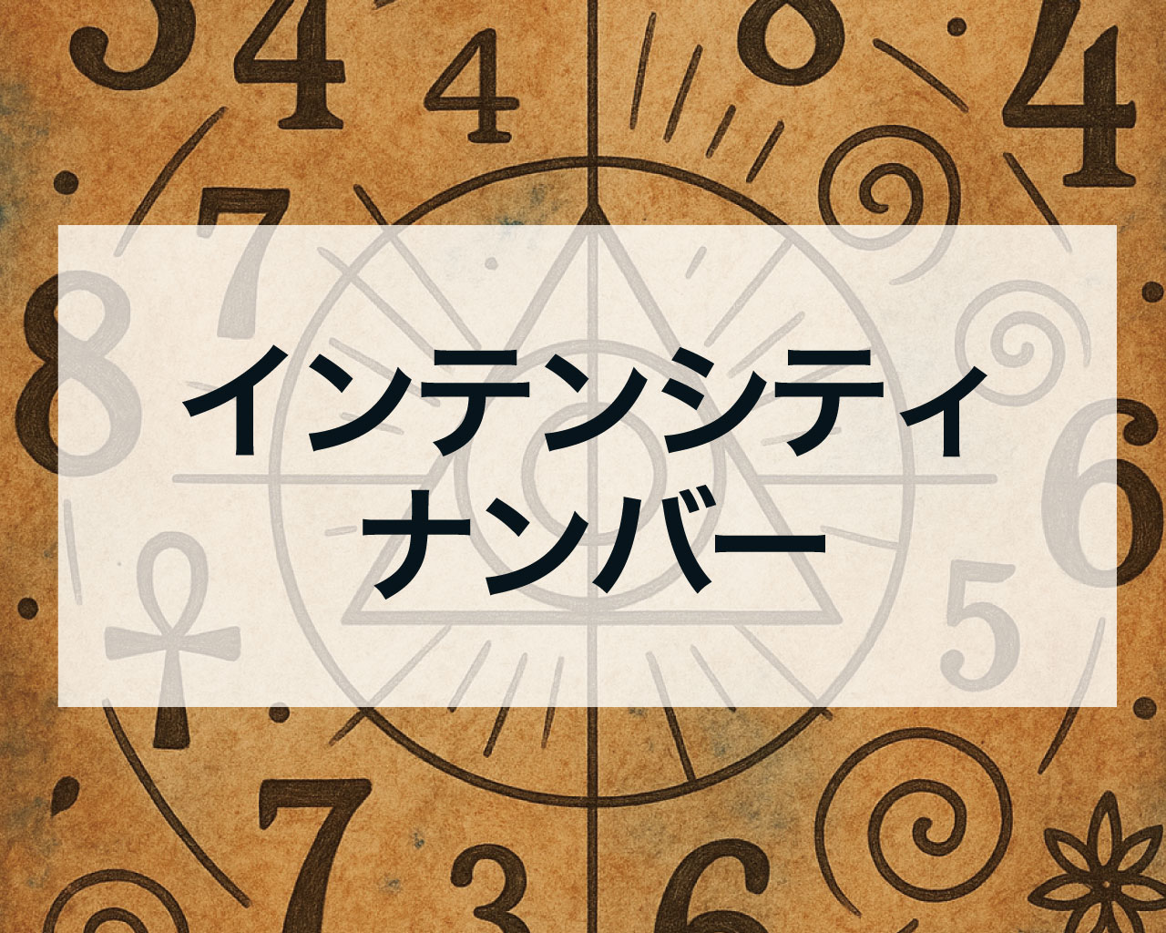 インテンシティナンバー