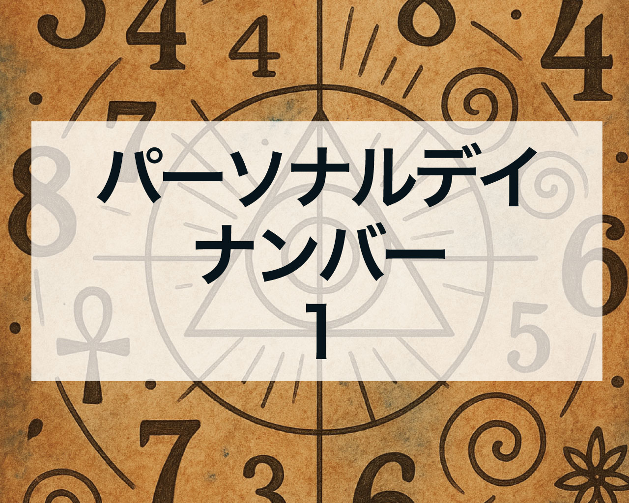 パーソナルデイナンバー1