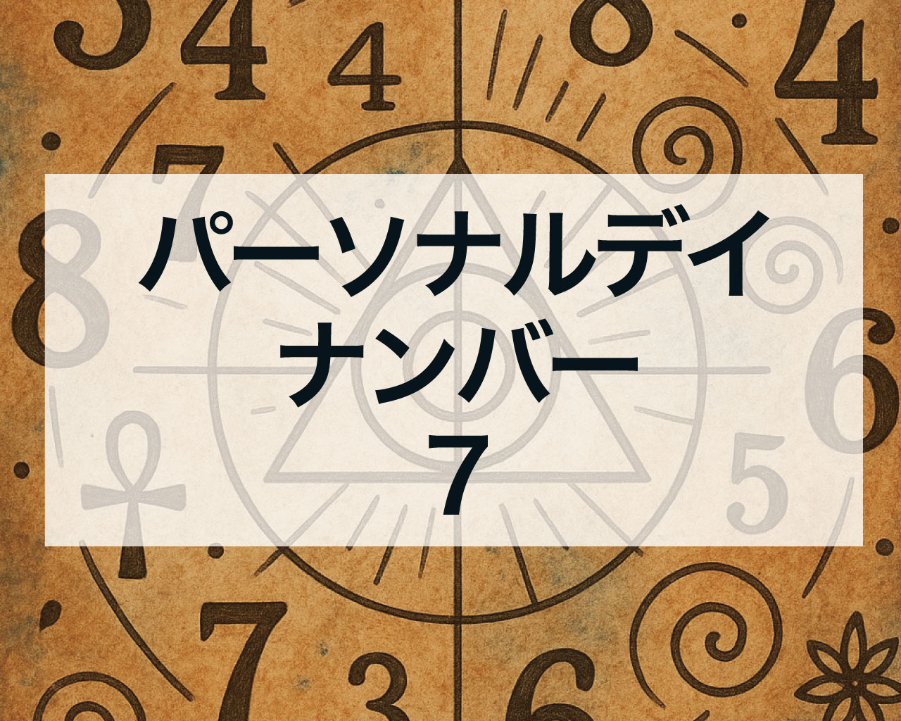 パーソナルデイナンバー7