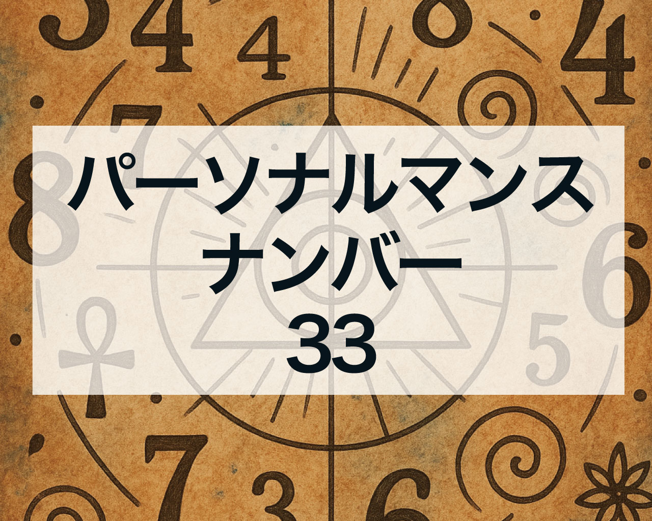 パーソナルマンスナンバー33
