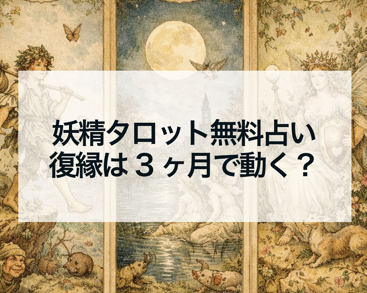 復縁は3ヶ月で動く？タロット｜タイムラインで復縁の流れを読む【辛口】