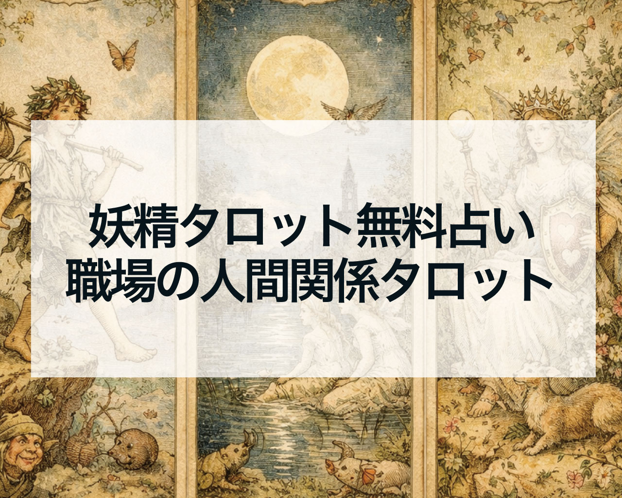 職場の人間関係タロット｜上司・同僚にどう思われてる？嫌われてる？相手の気持ちや不安を占う