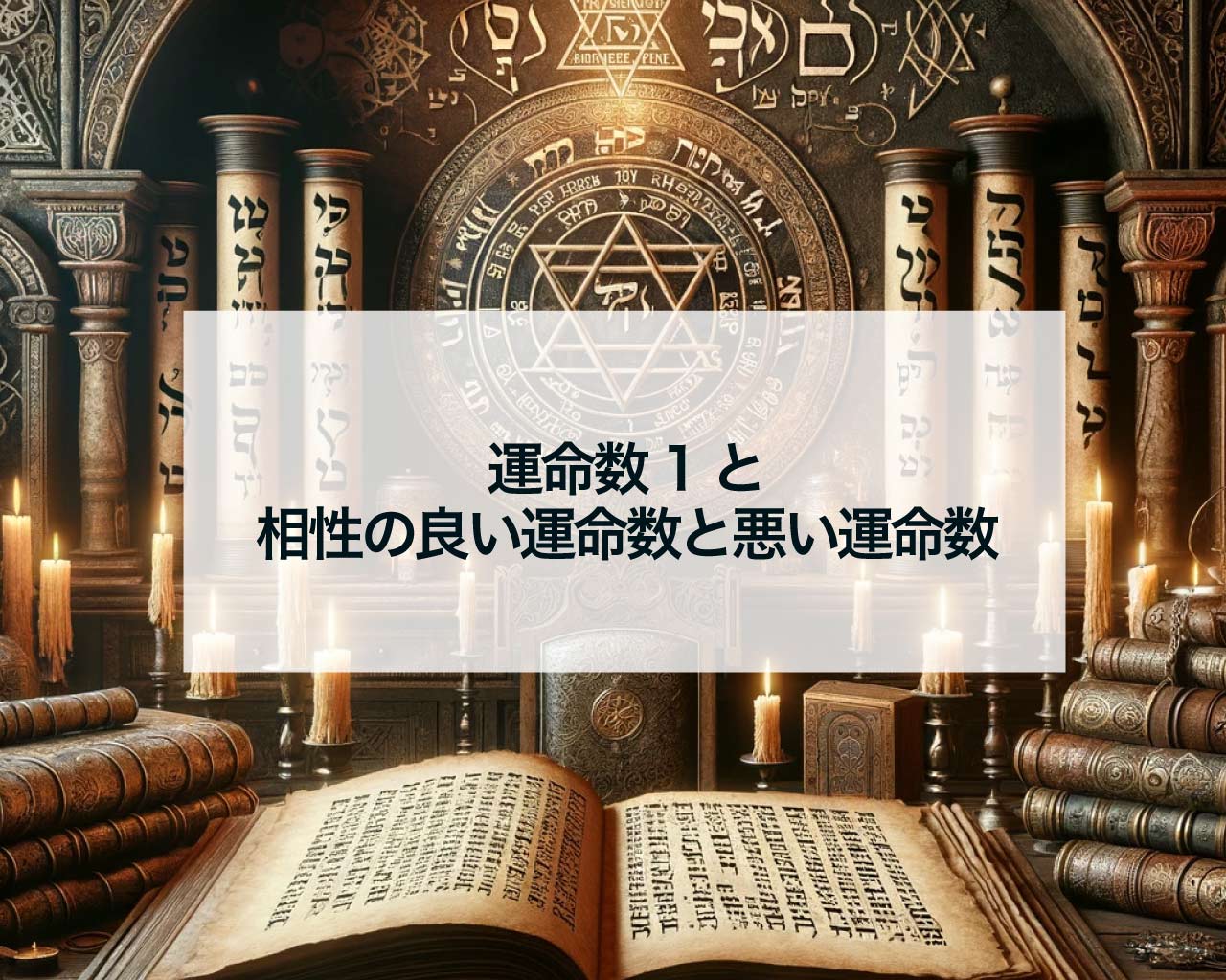 運命数1と相性の良い運命数と悪い運命数